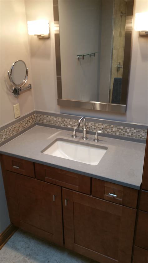 View our wide selection of bathroom countertops, bathroom backsplashes, and bathroom sidesplashes to get started on updating your bathroom. . Bathroom vanity sidesplash or not